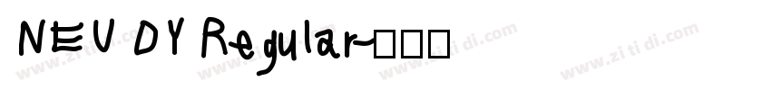 NEU DY Regular字体转换
